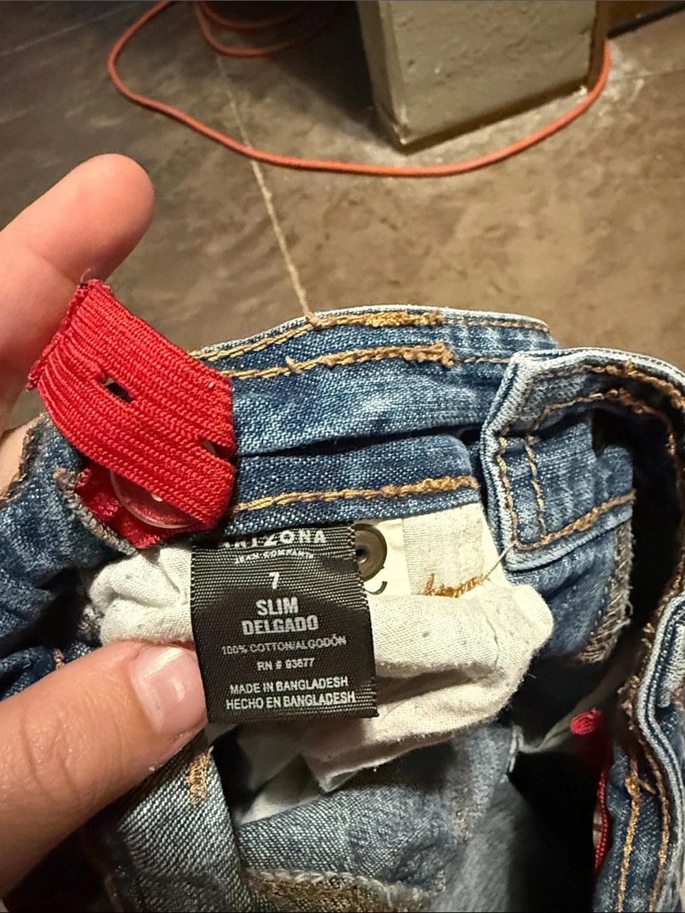 Arizona Jean Company Blue Denim Cargo Shorts for Kids
